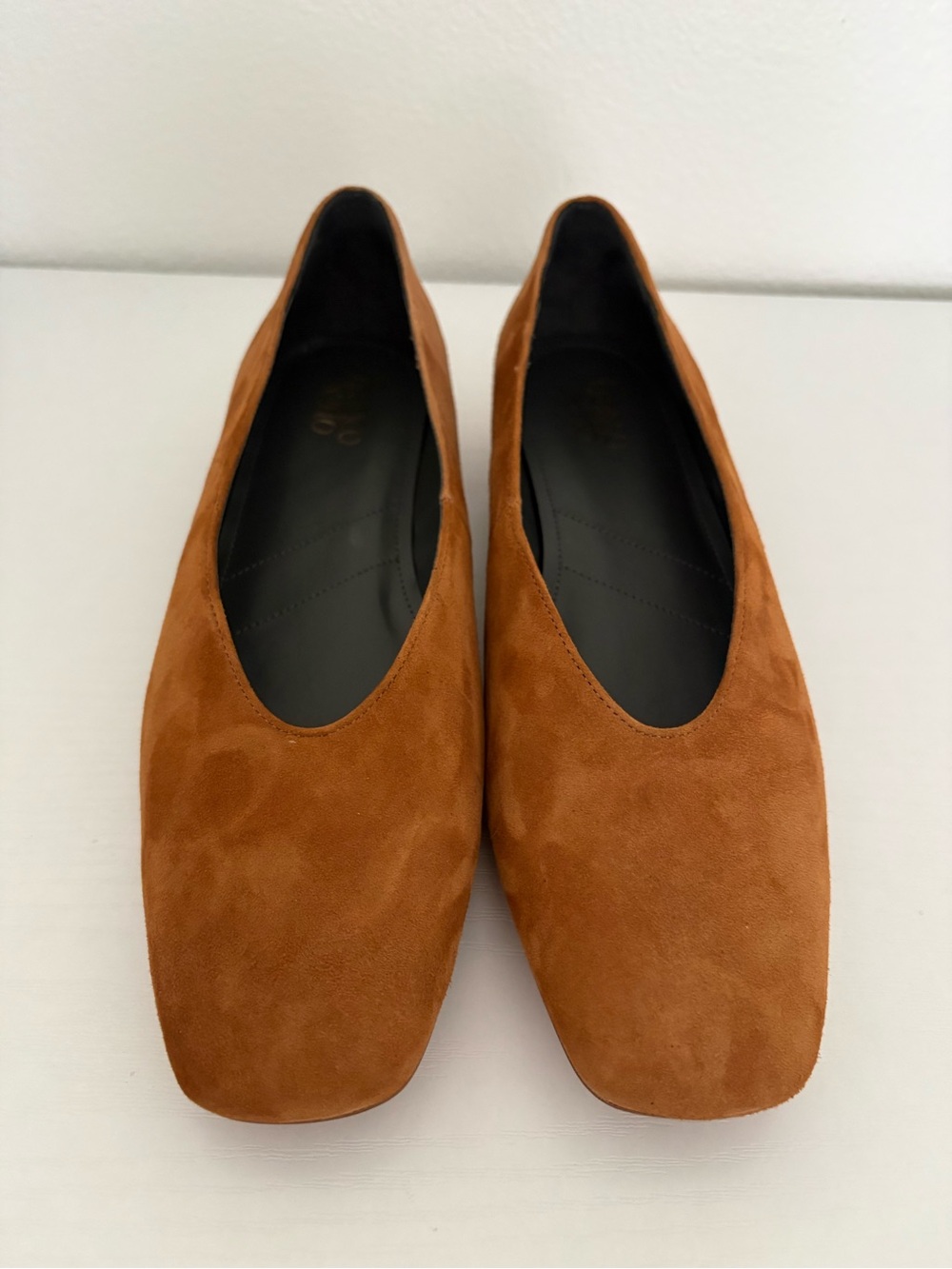 NWOT- Franco Sarto Suede Flats in Camel Brown - Picture 4 of 10